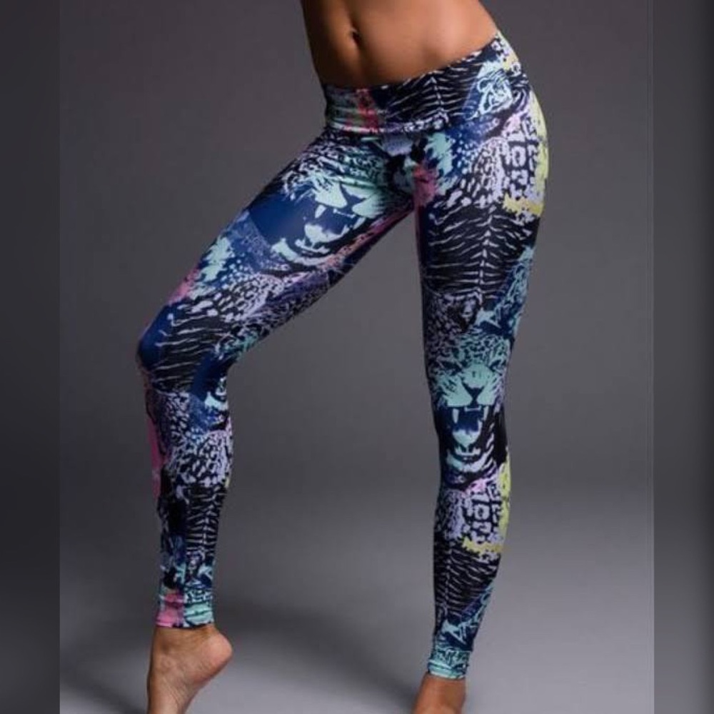 Jungle Fever Cheetah Tiger Yoga Leggings Workout Tights